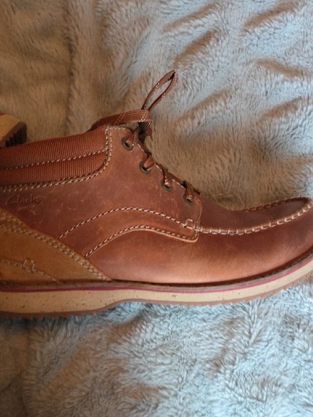 Men's Brown Leather Casual Lace-Up Shoes